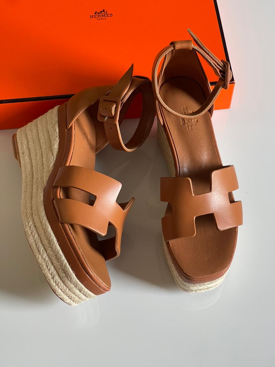 Hermes sandals heels- wedges