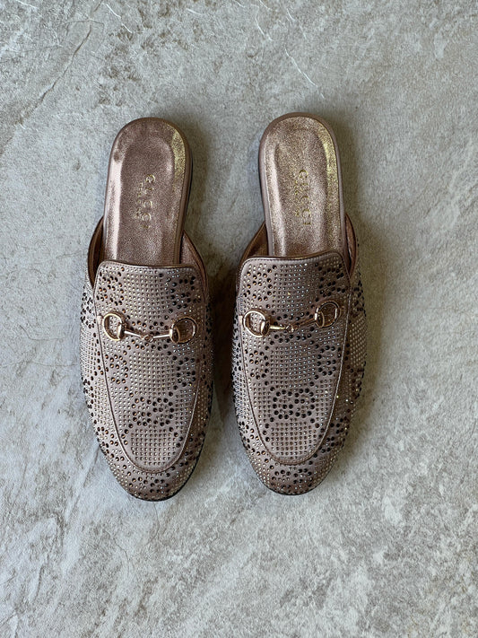 Gucci mules bronze