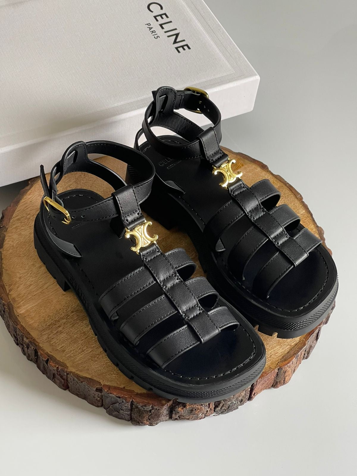 Celine sandals.