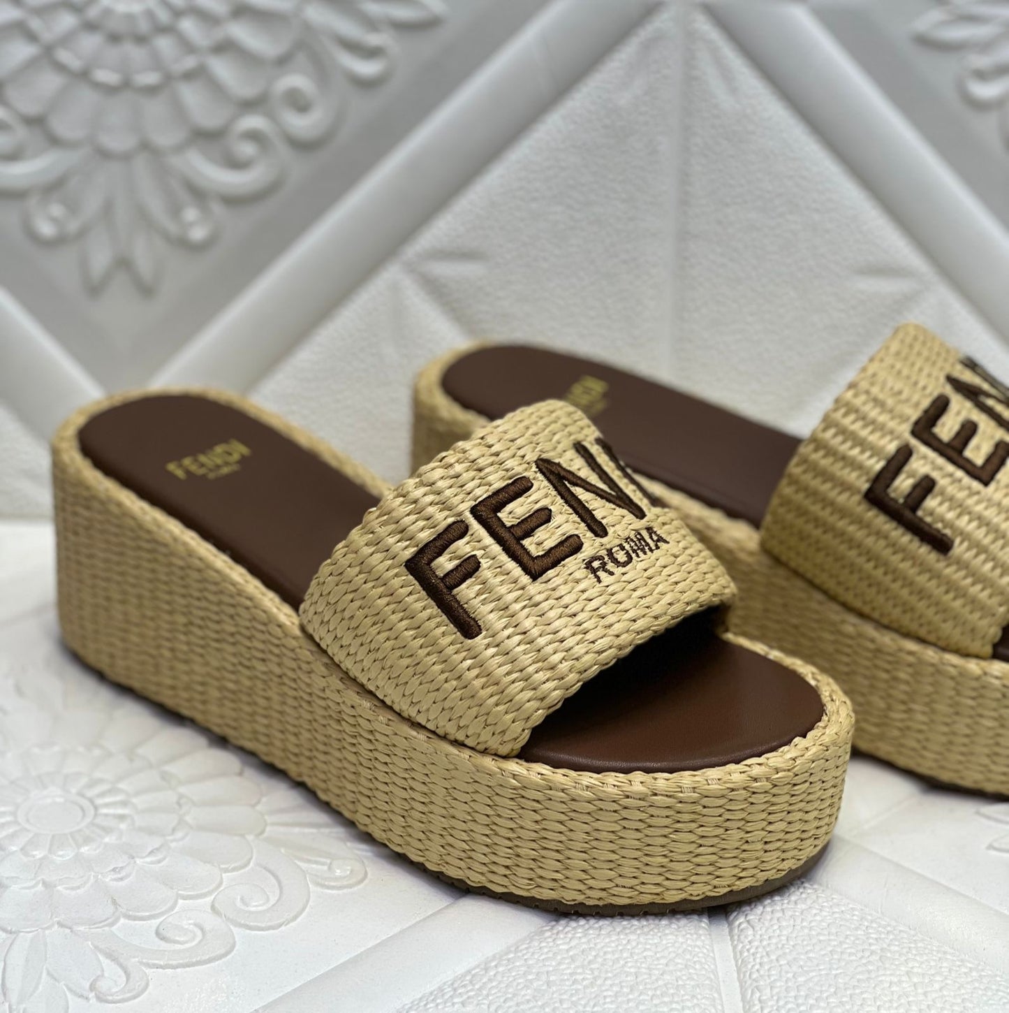 Fendi sandals heels  - wedges