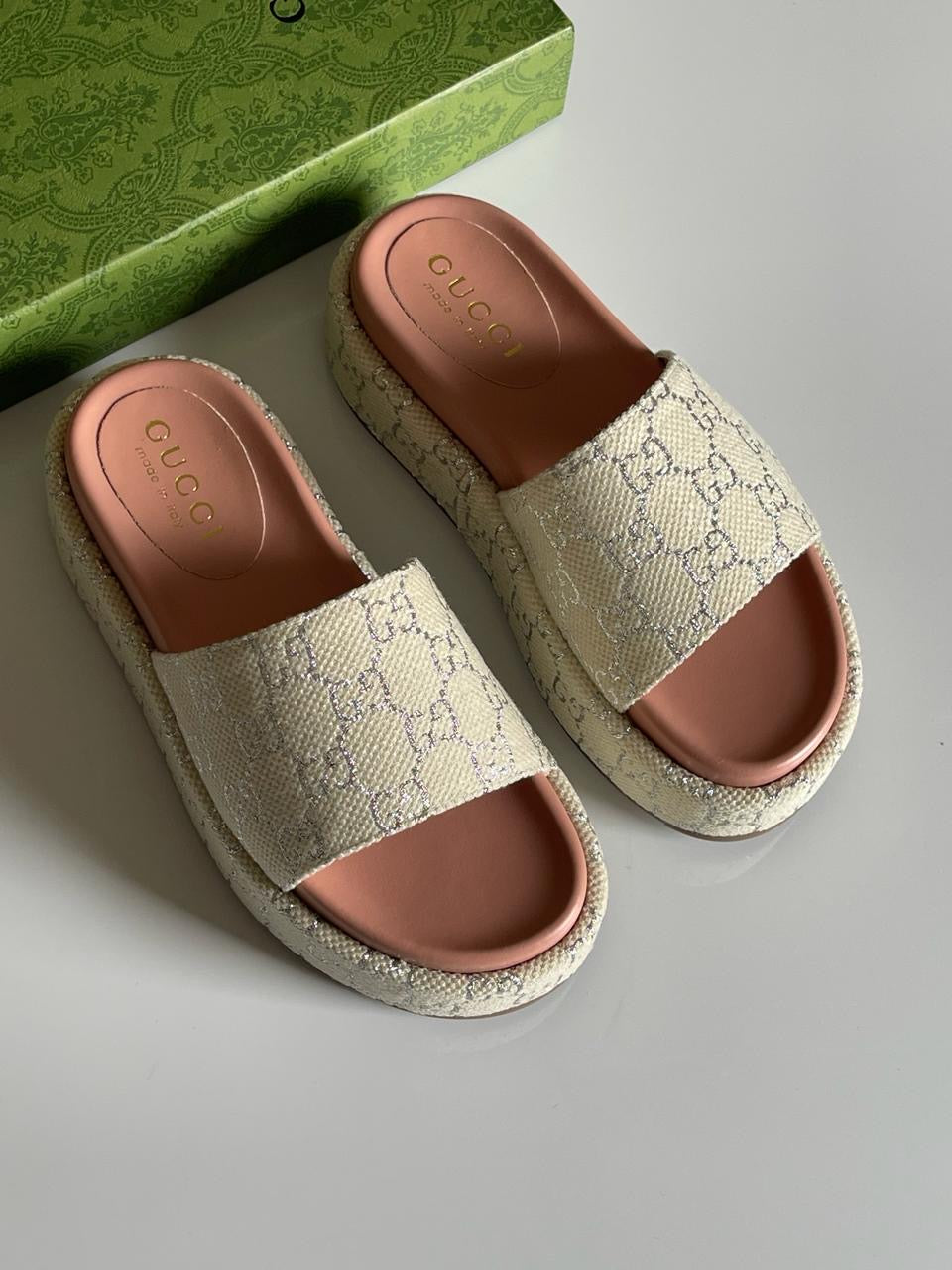 Gucci slippers- wedges