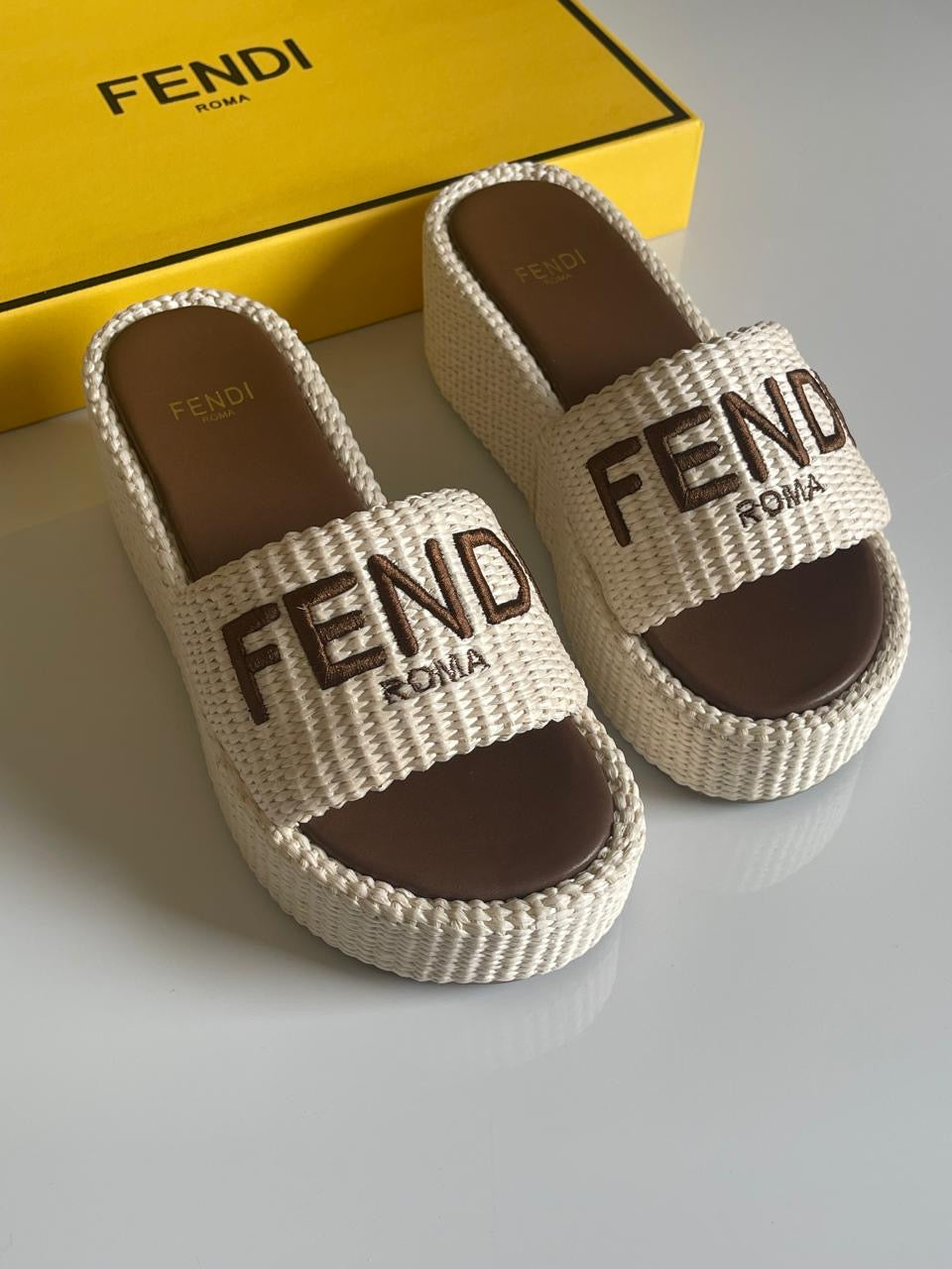 Fendi slippers - wedges