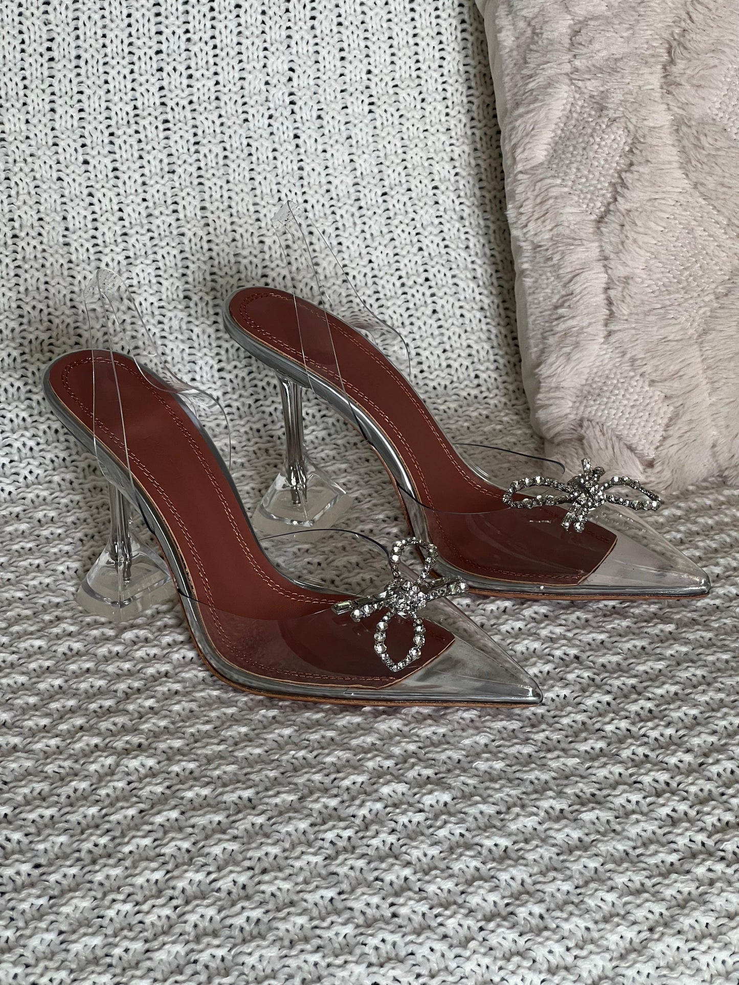 Amina muadi heels - transparent