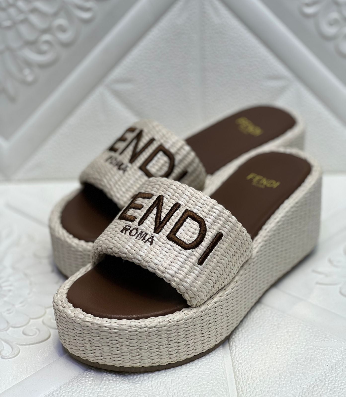 Fendi sandals heels  - wedges