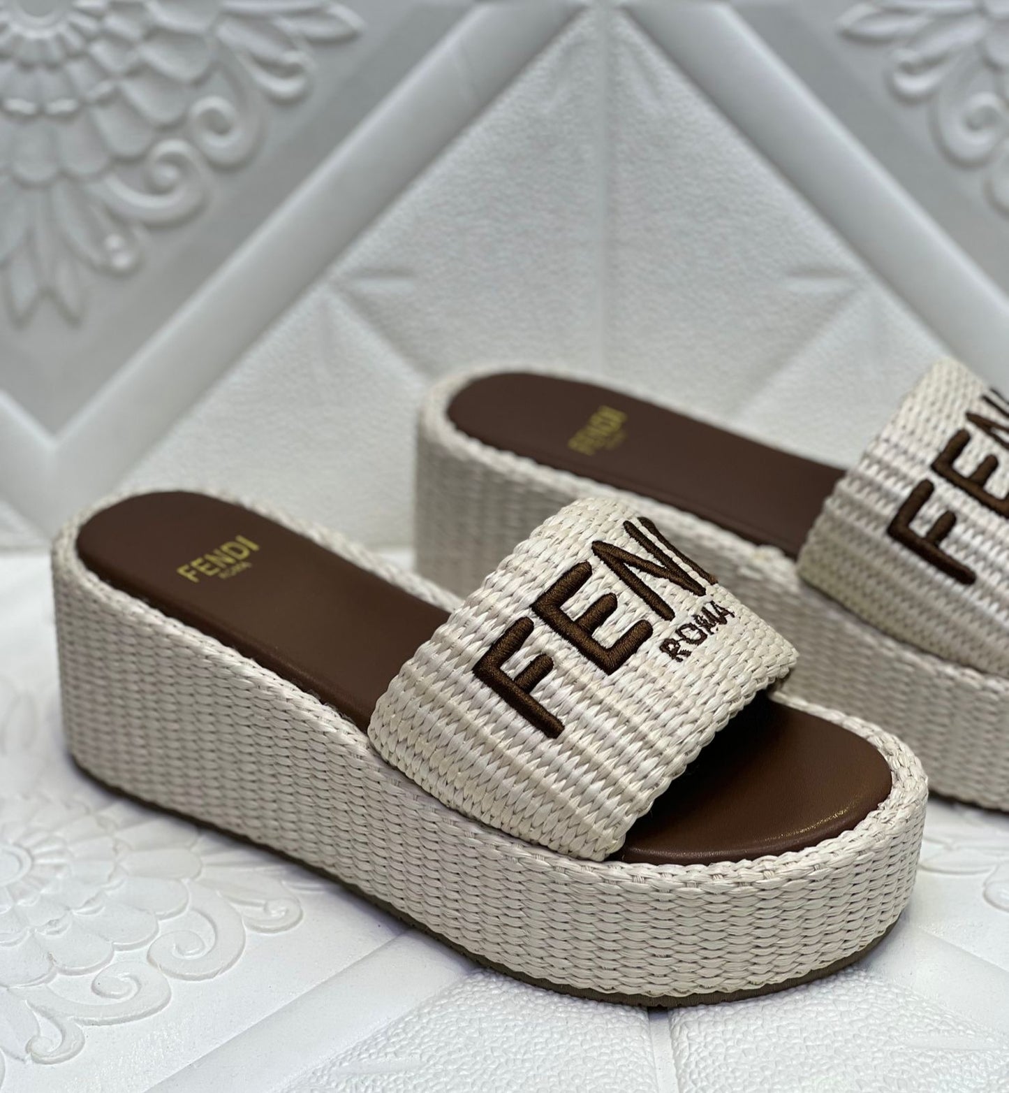 Fendi sandals heels  - wedges