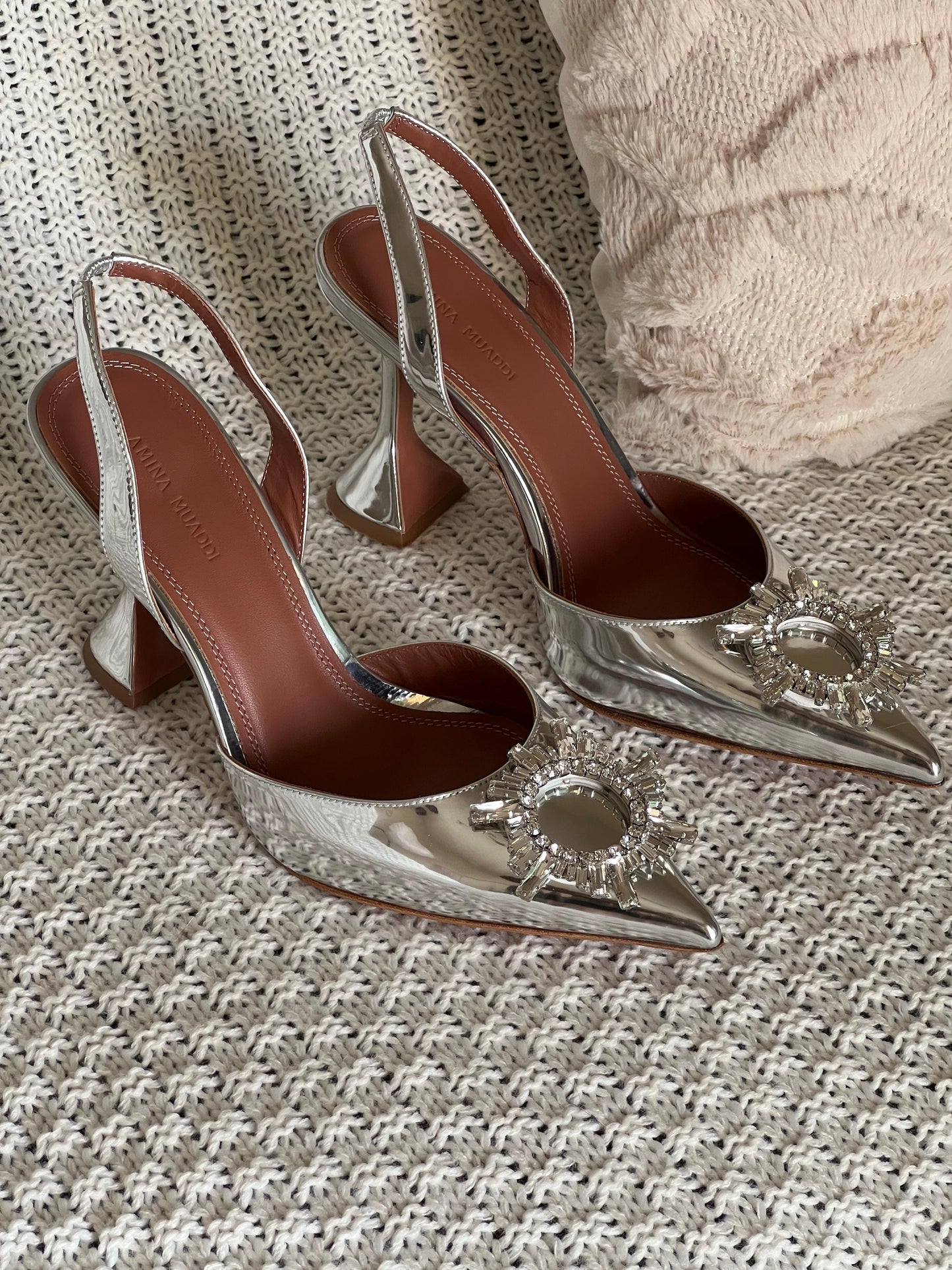 Amina muadi heels - silver