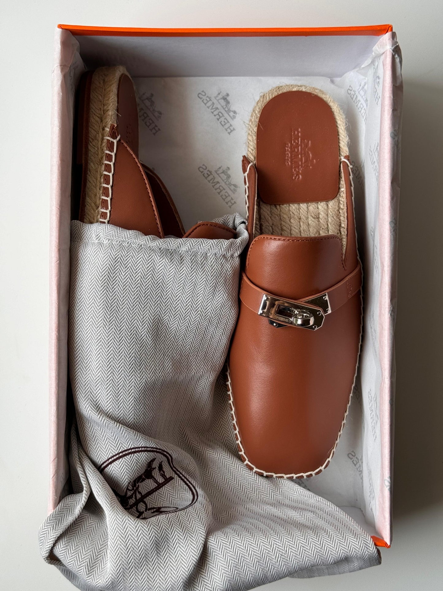 Hermes mules - hermes espadrilles