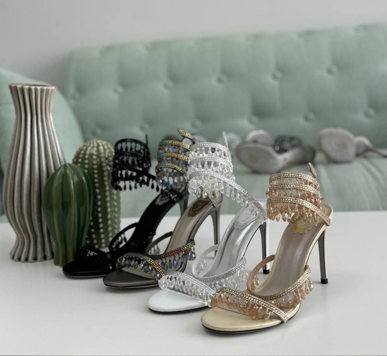 Rene caovilla sandals heels