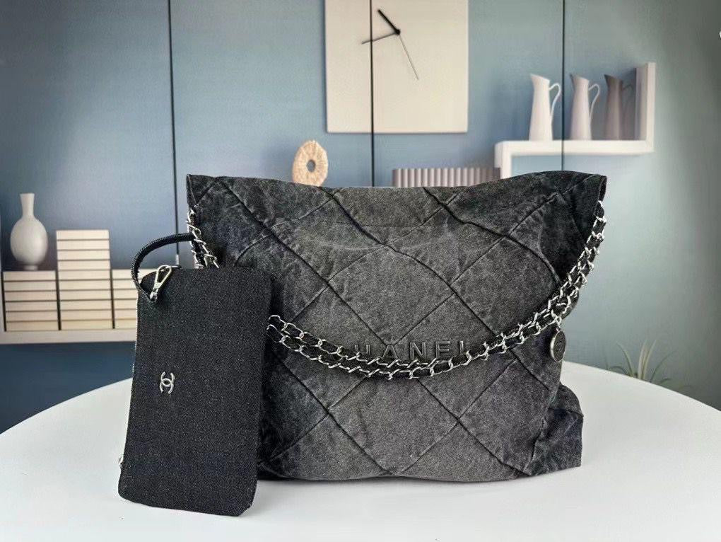 Chanel bag tote denim