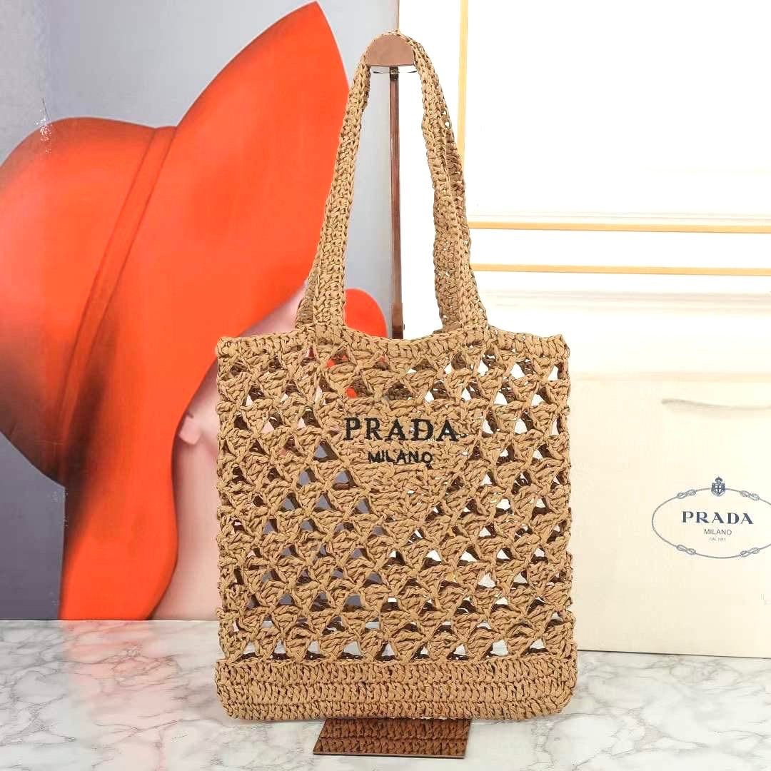 Prada bag tote beach