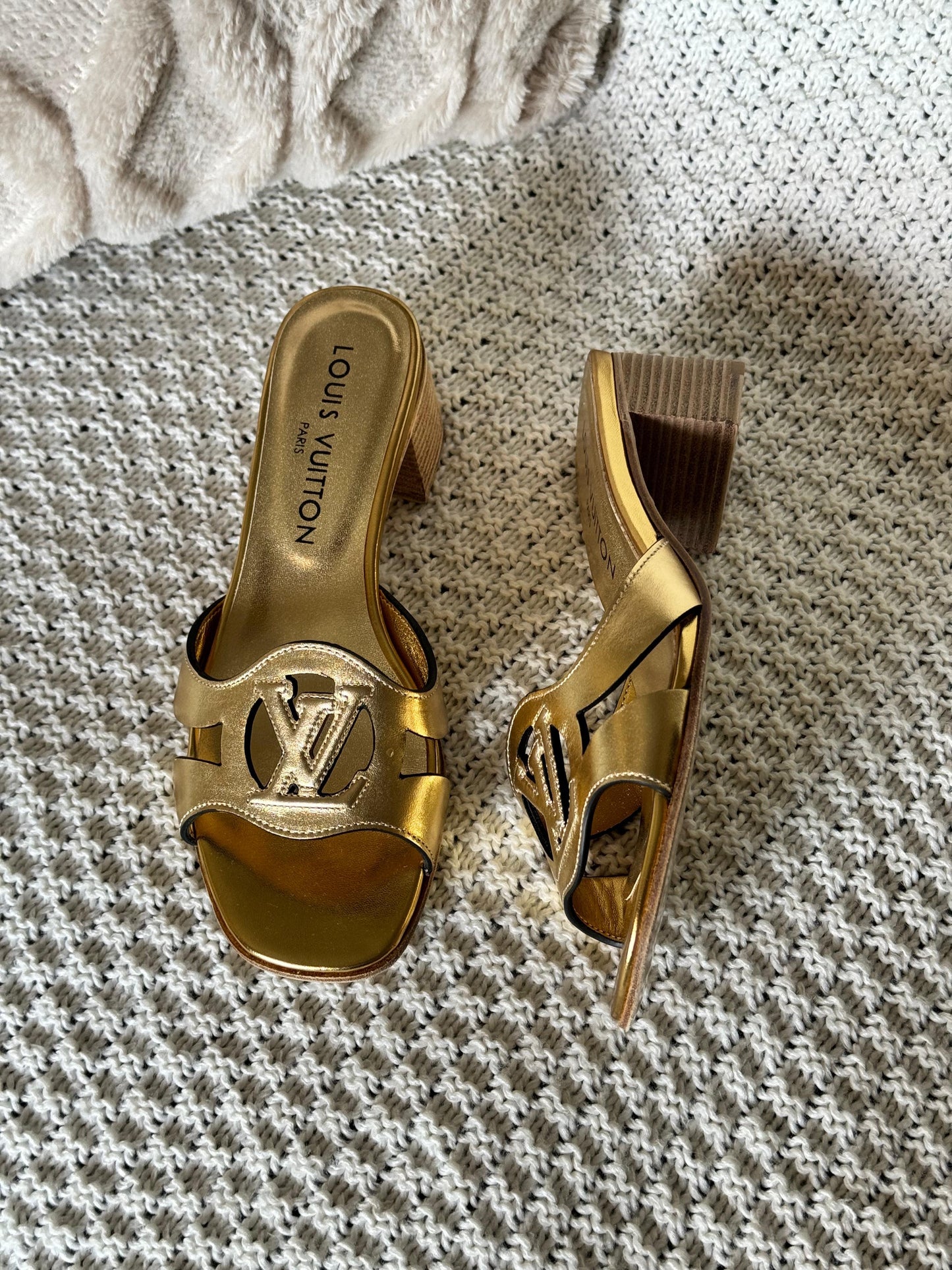 Lv sandals heels