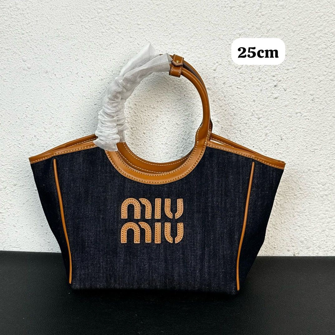 Miu miu bag tote - blue denim