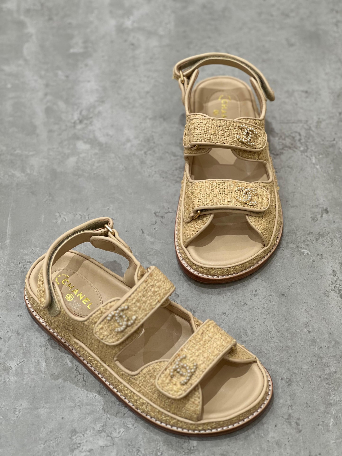 Chanel sandals.