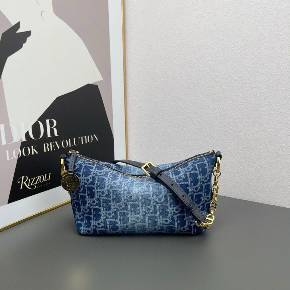 Dior bag blue denim