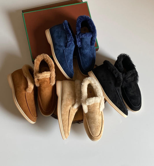 Loro piana loafers with fur