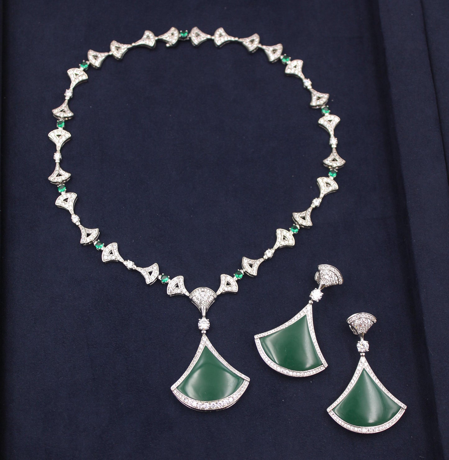 Bvlgari jewelry set  - with real zircon stones