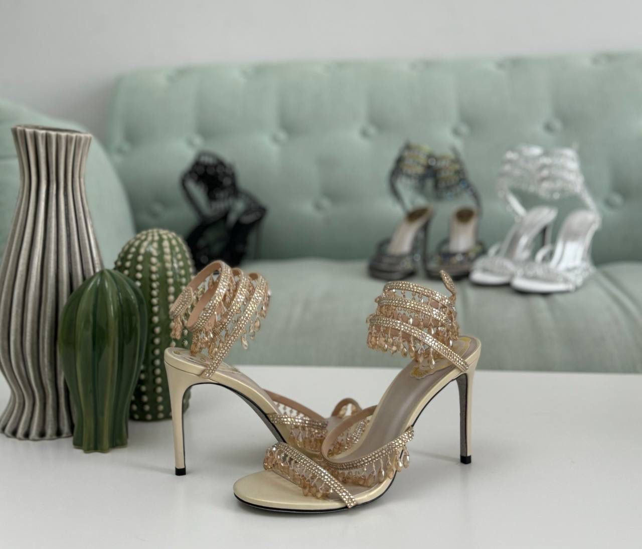 Rene caovilla sandals heels