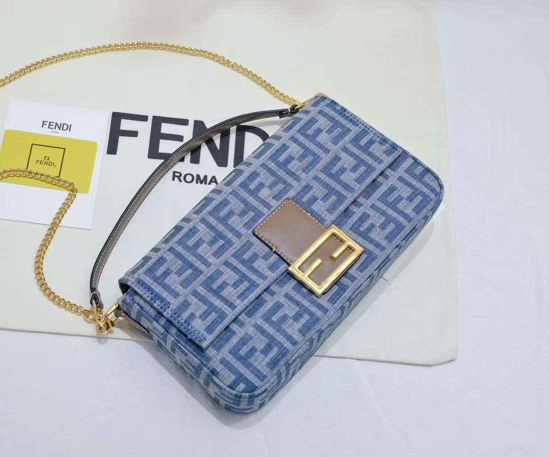 Fendi bag blue denim