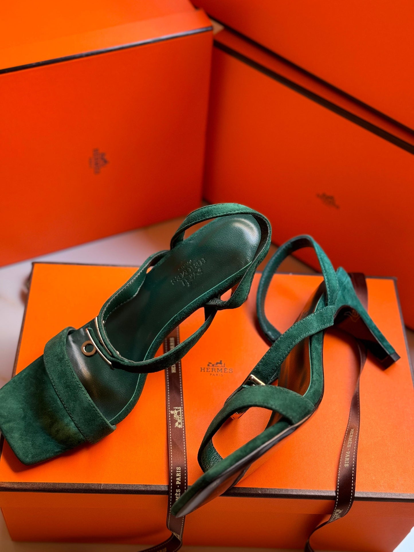 Hermes sandals heels