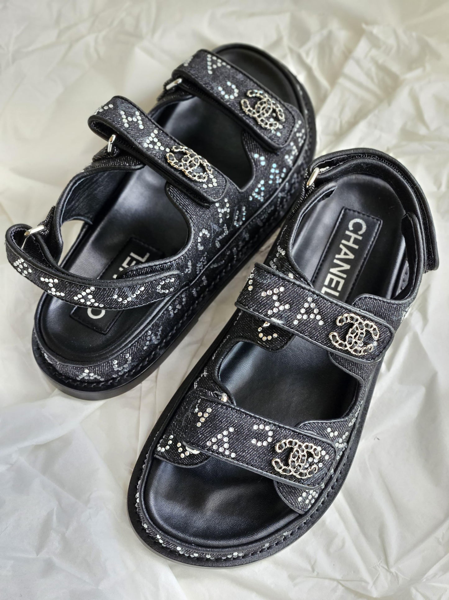 Chanel sandals.