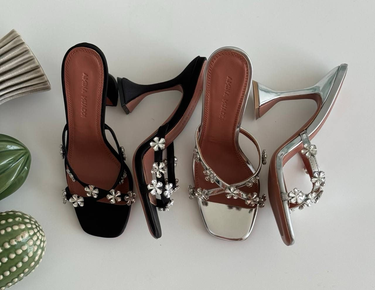 Amina muadi sandals heels