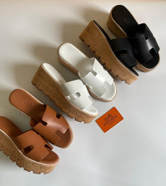 Hermes slippers- wedges