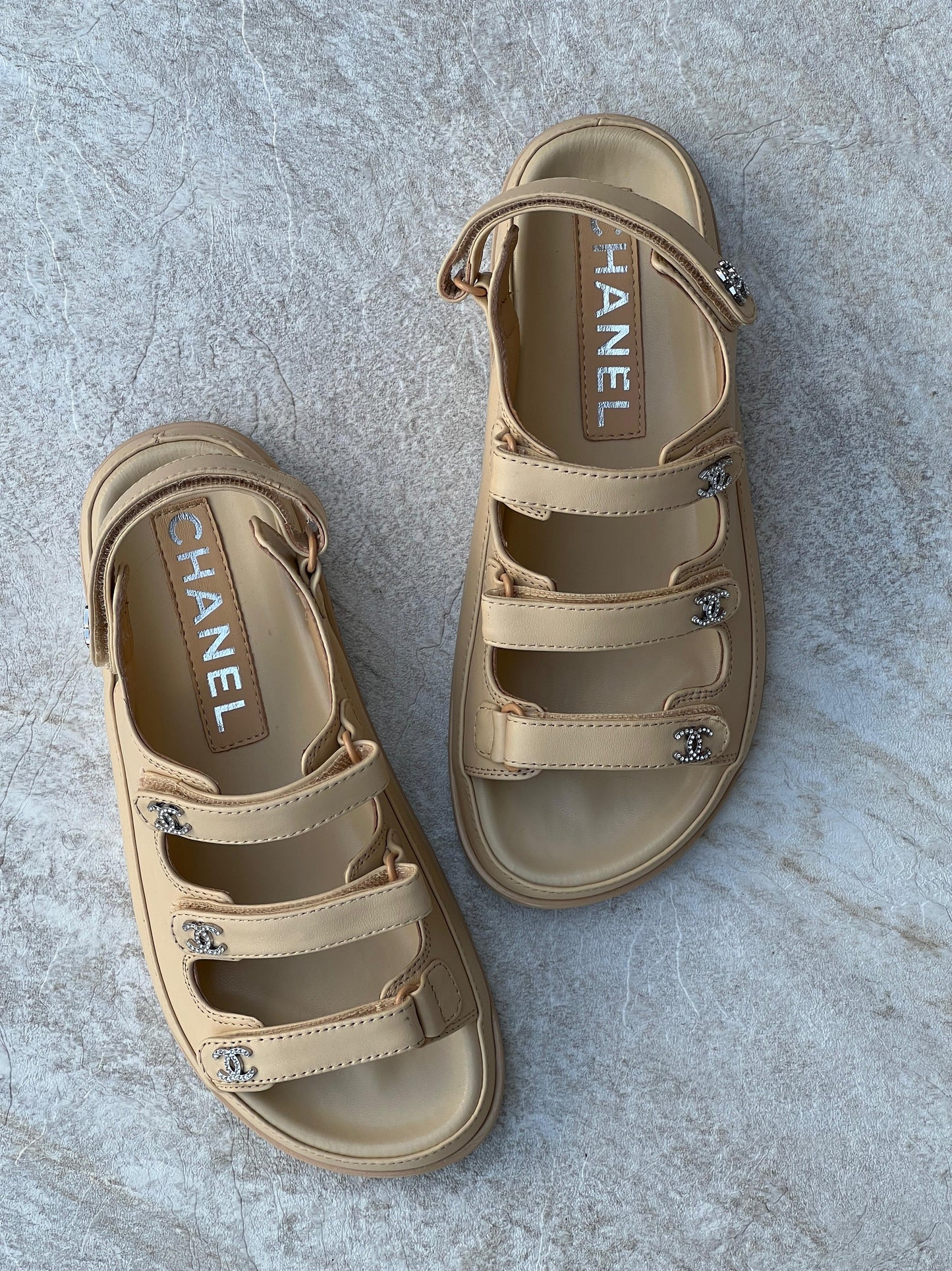 Chanel sandals.