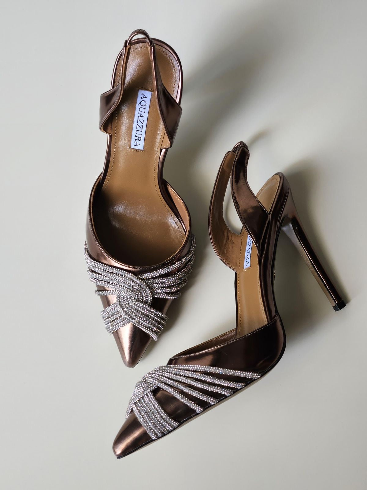 Aquazurra heels- bronze