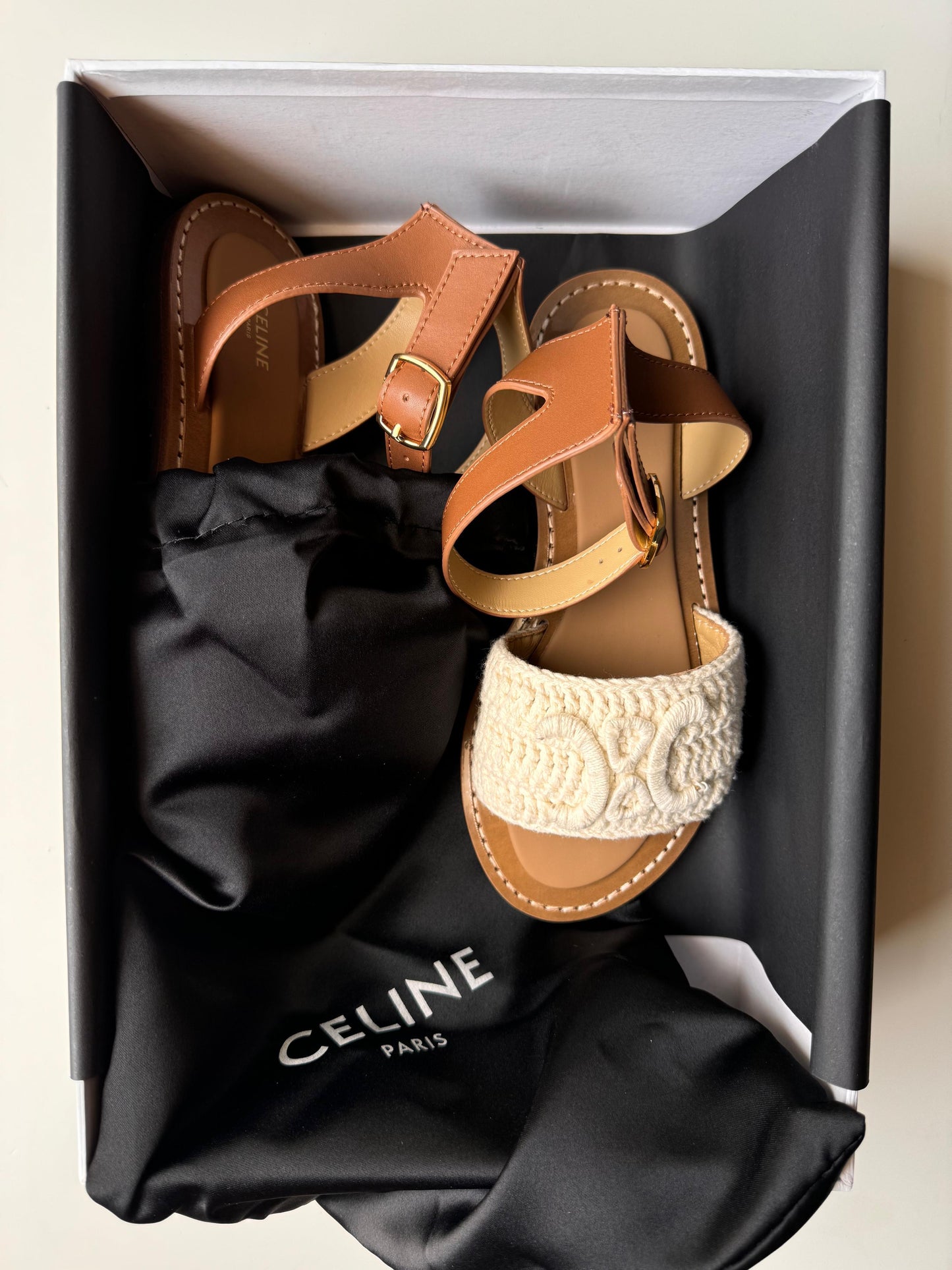 Celine sandals.