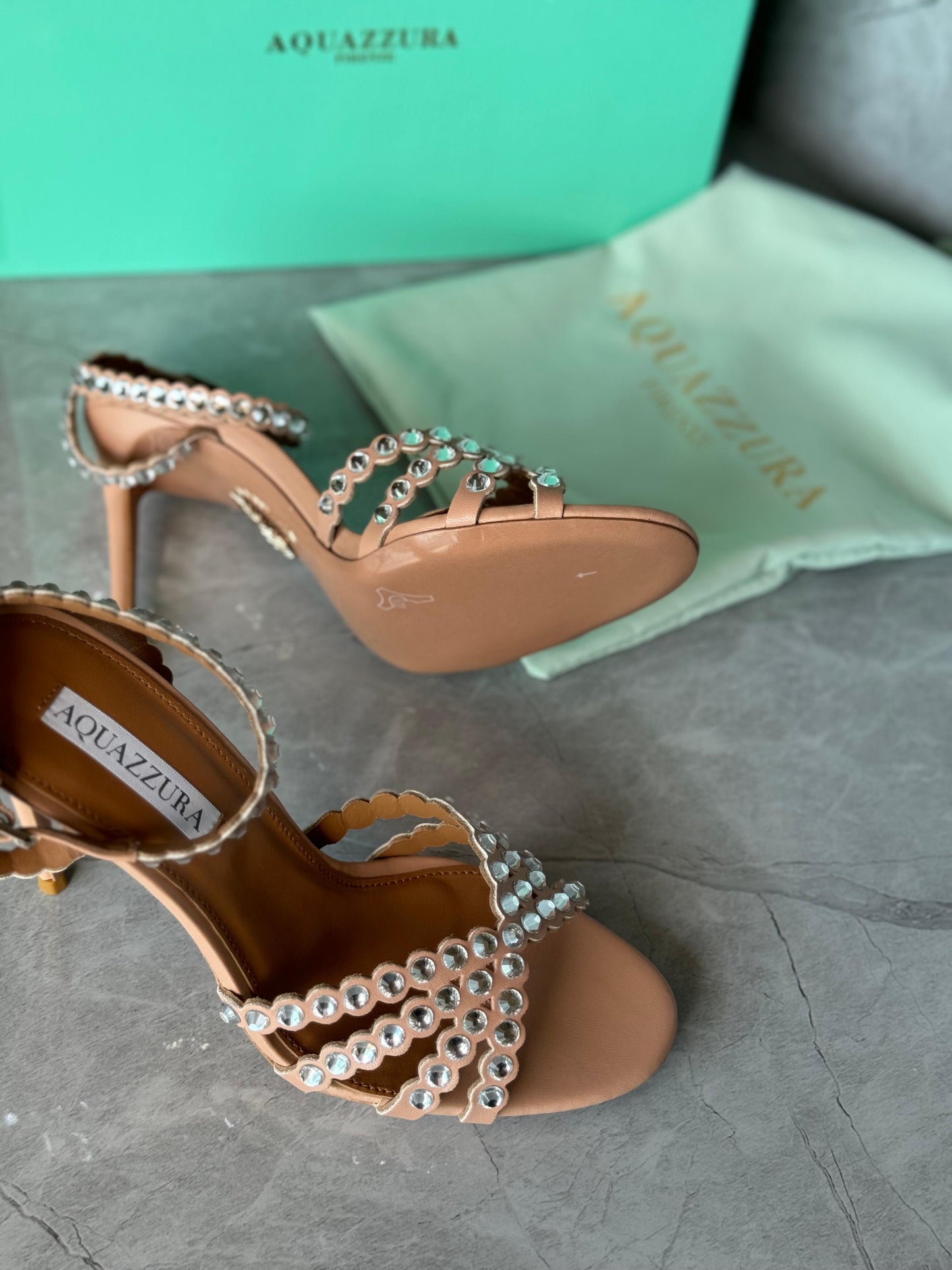 Aquazurra sandals heels