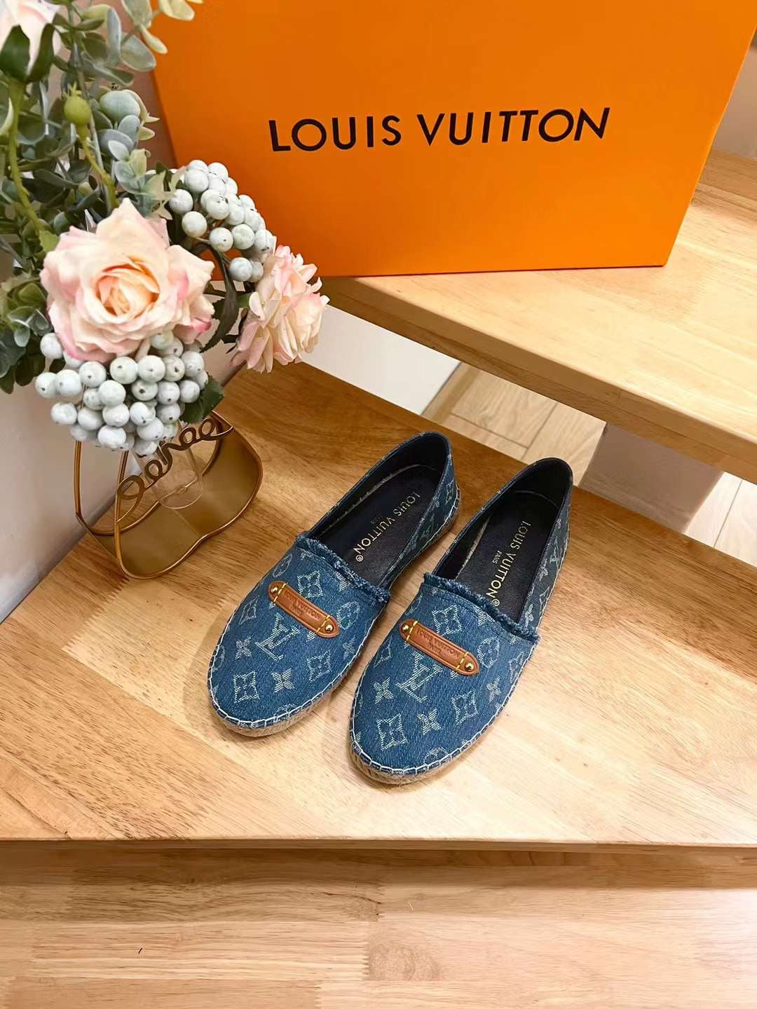 Lv espadrilles denim