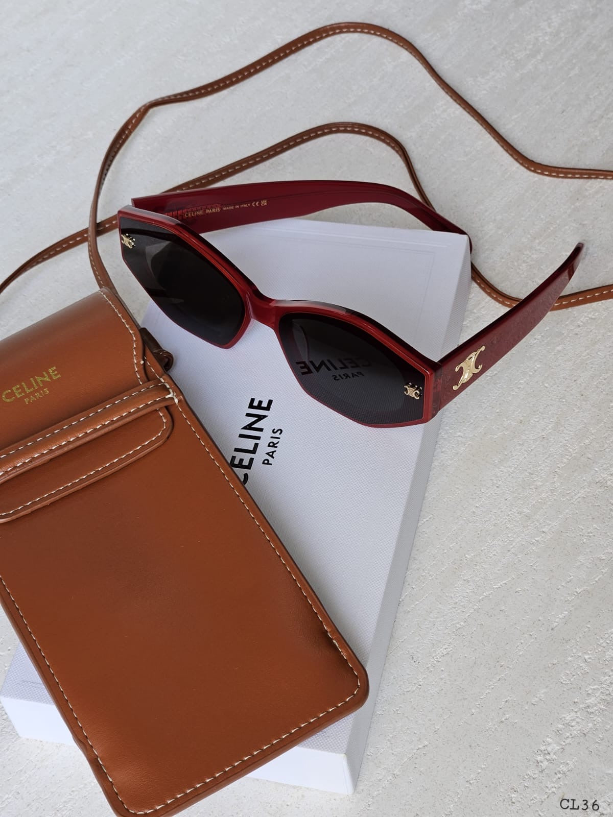 Celine sunglasses red