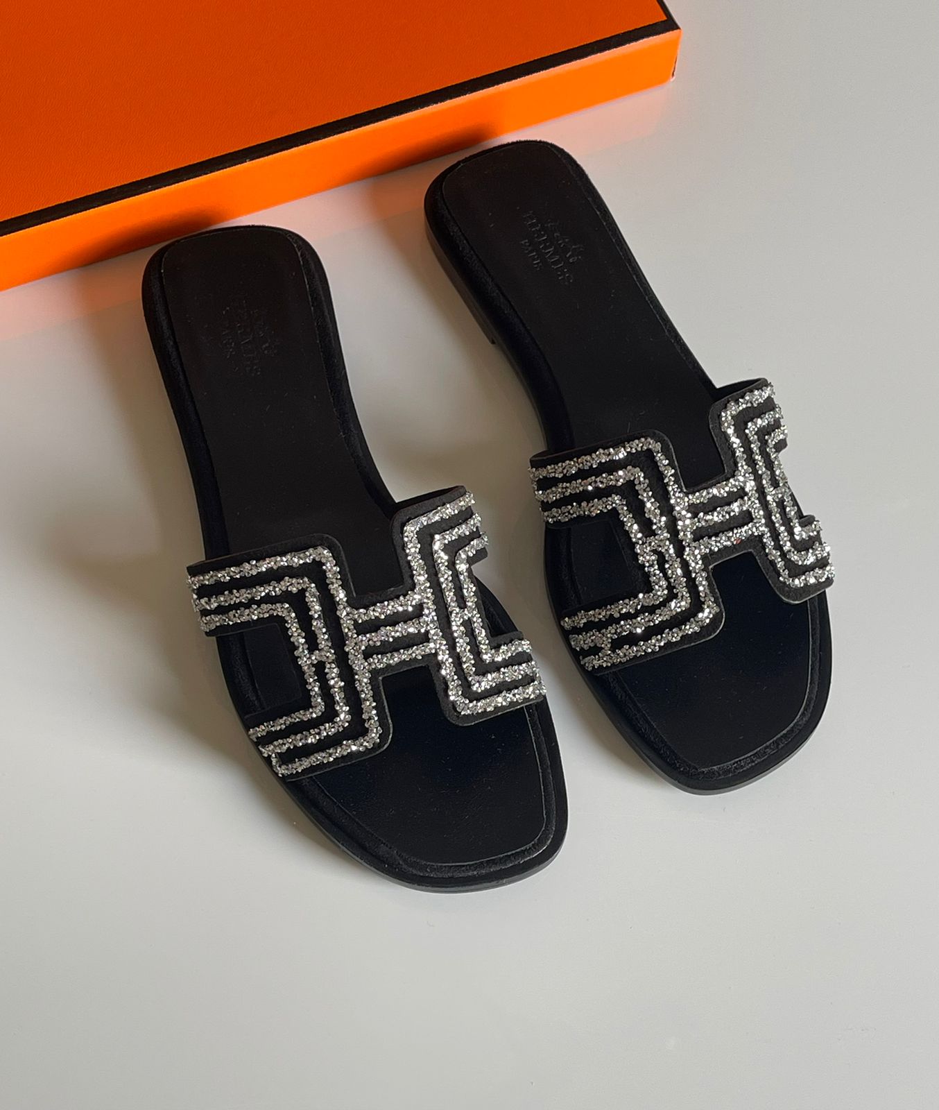 Hermes slippers and sandals heels