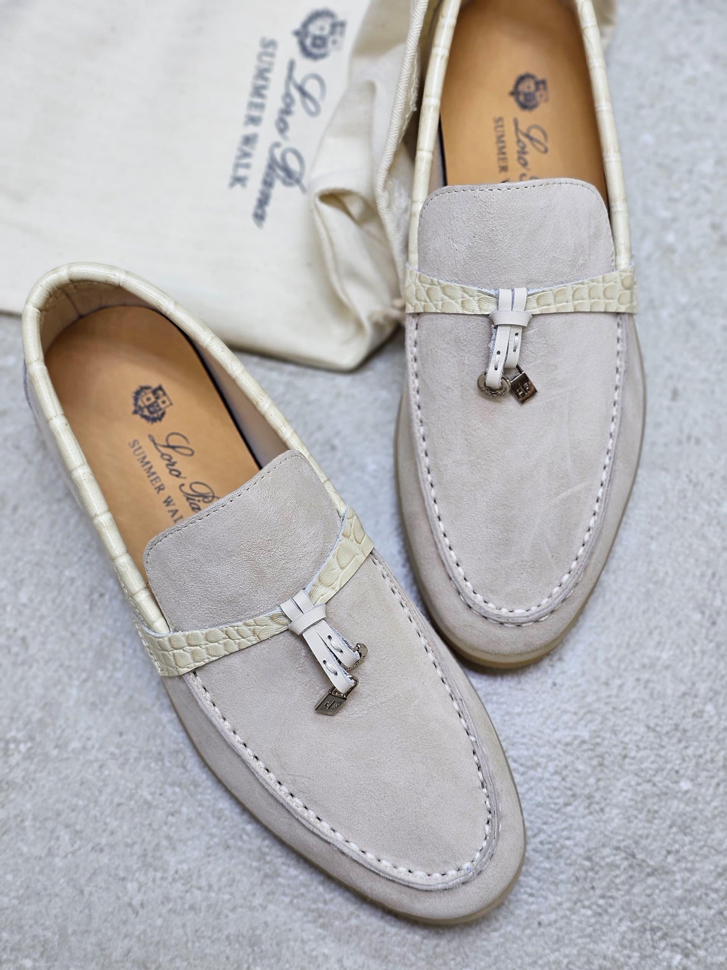 Loro piana loafers - crocodile