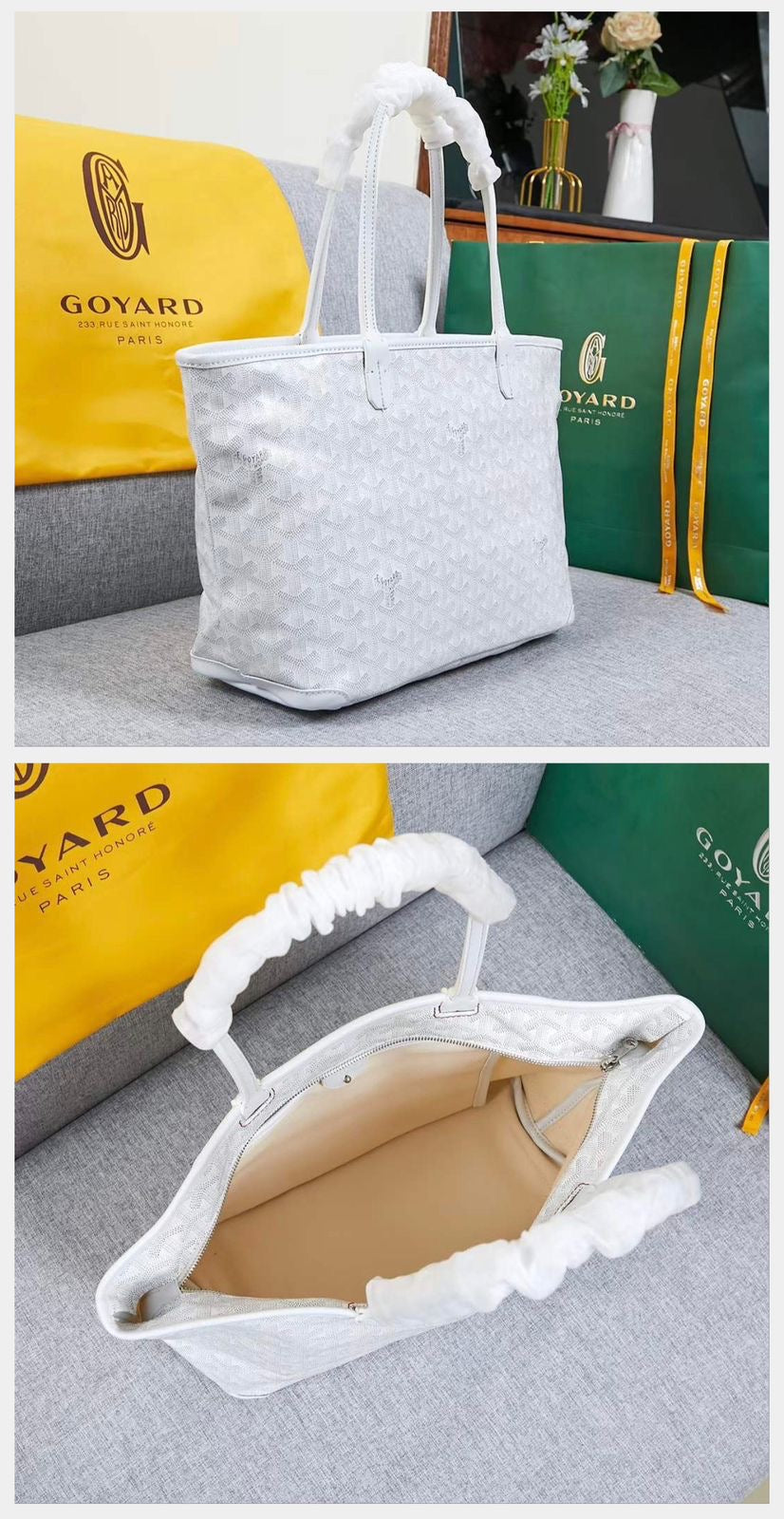 Goyard bag tote - with zipper