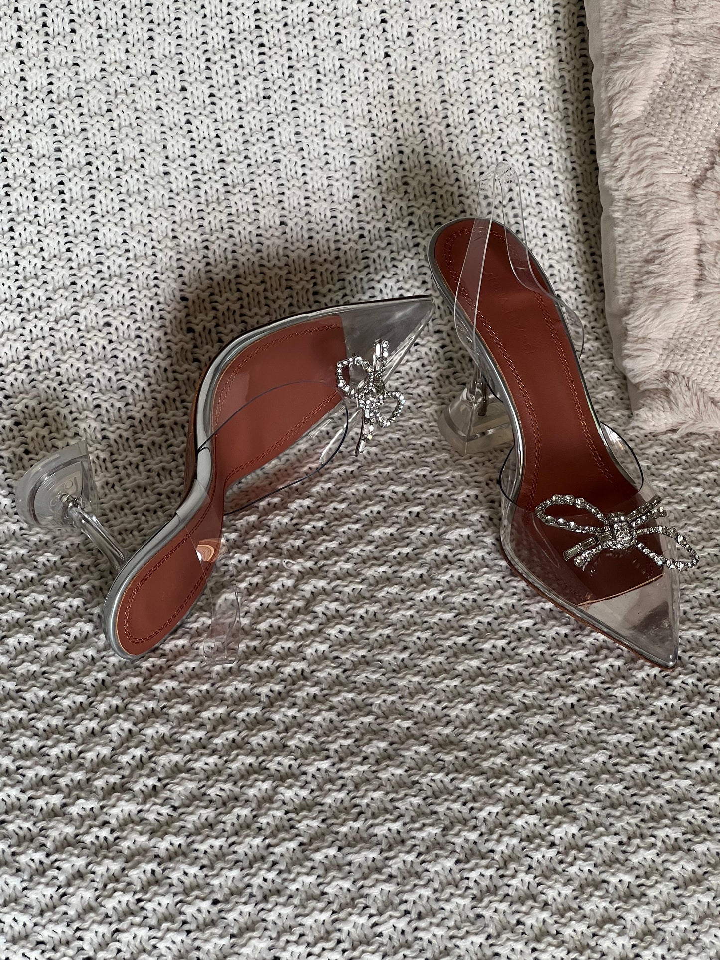 Amina muadi heels - transparent