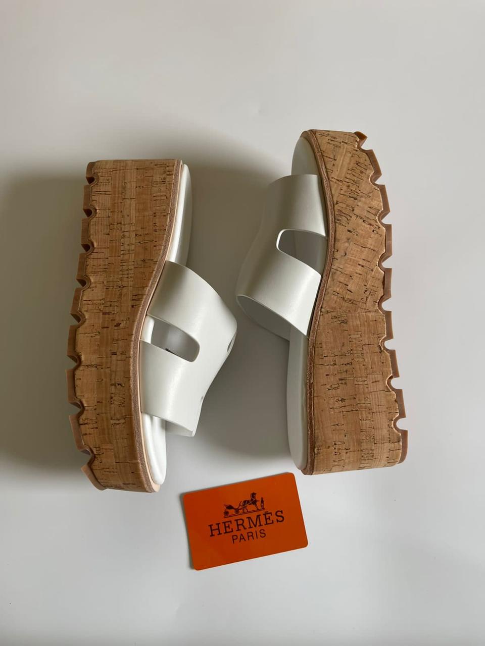 Hermes slippers- wedges