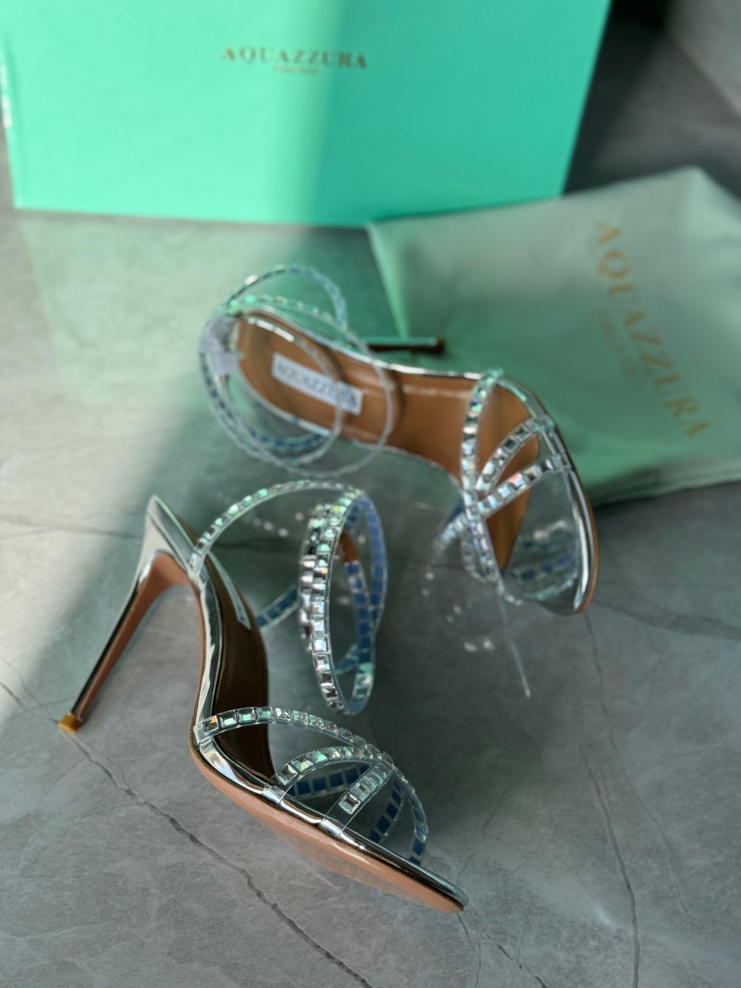 Aquazurra sandals heels