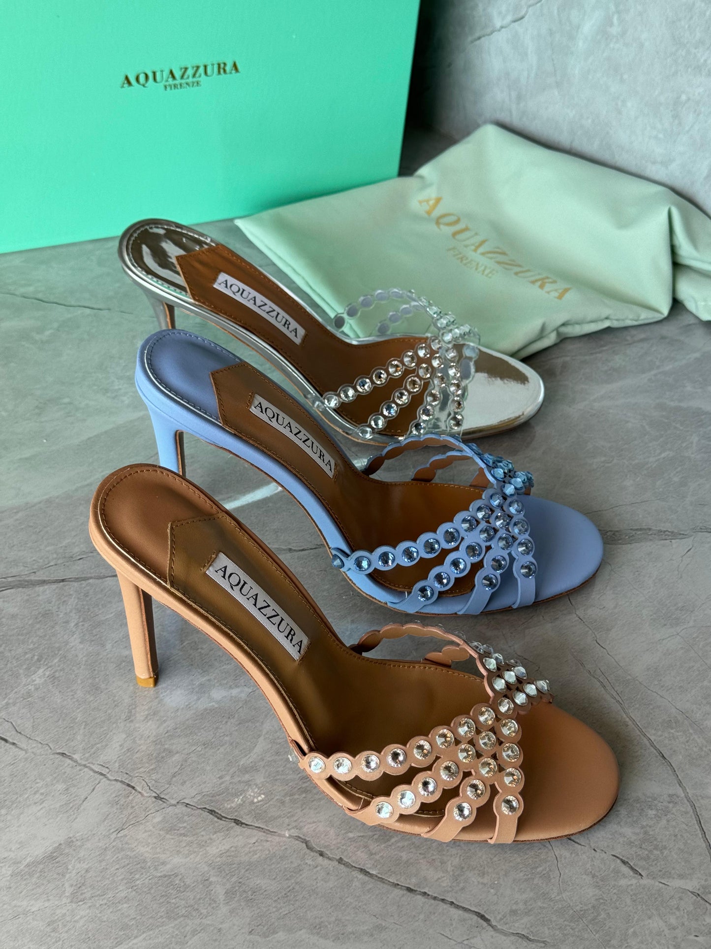 Aquazurra sandals heels