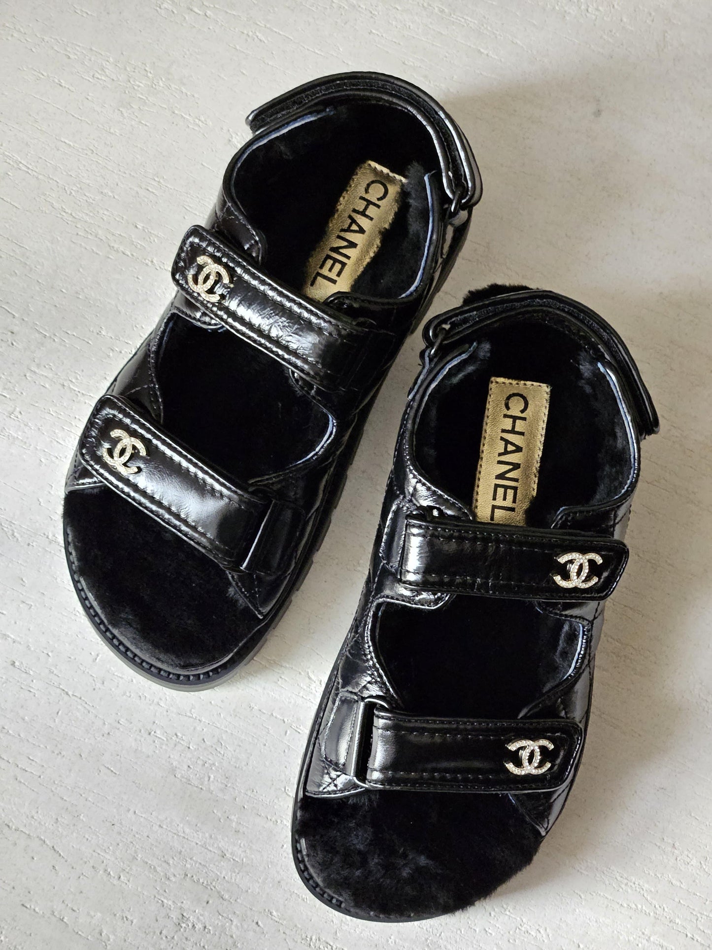 Chanel sandals.