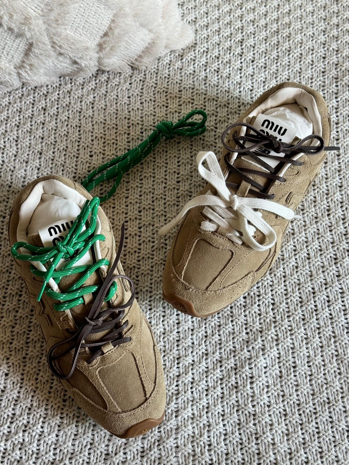 Miu miu x new balance sneakers