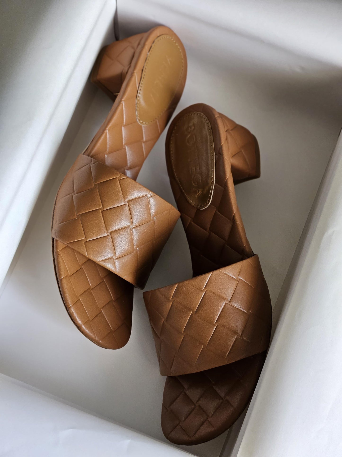 Bottega sandals heels brown