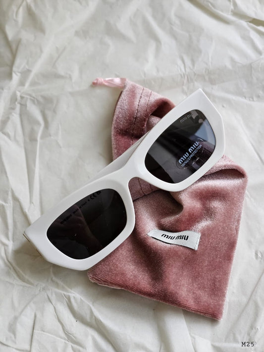 Miu miu sunglasses white