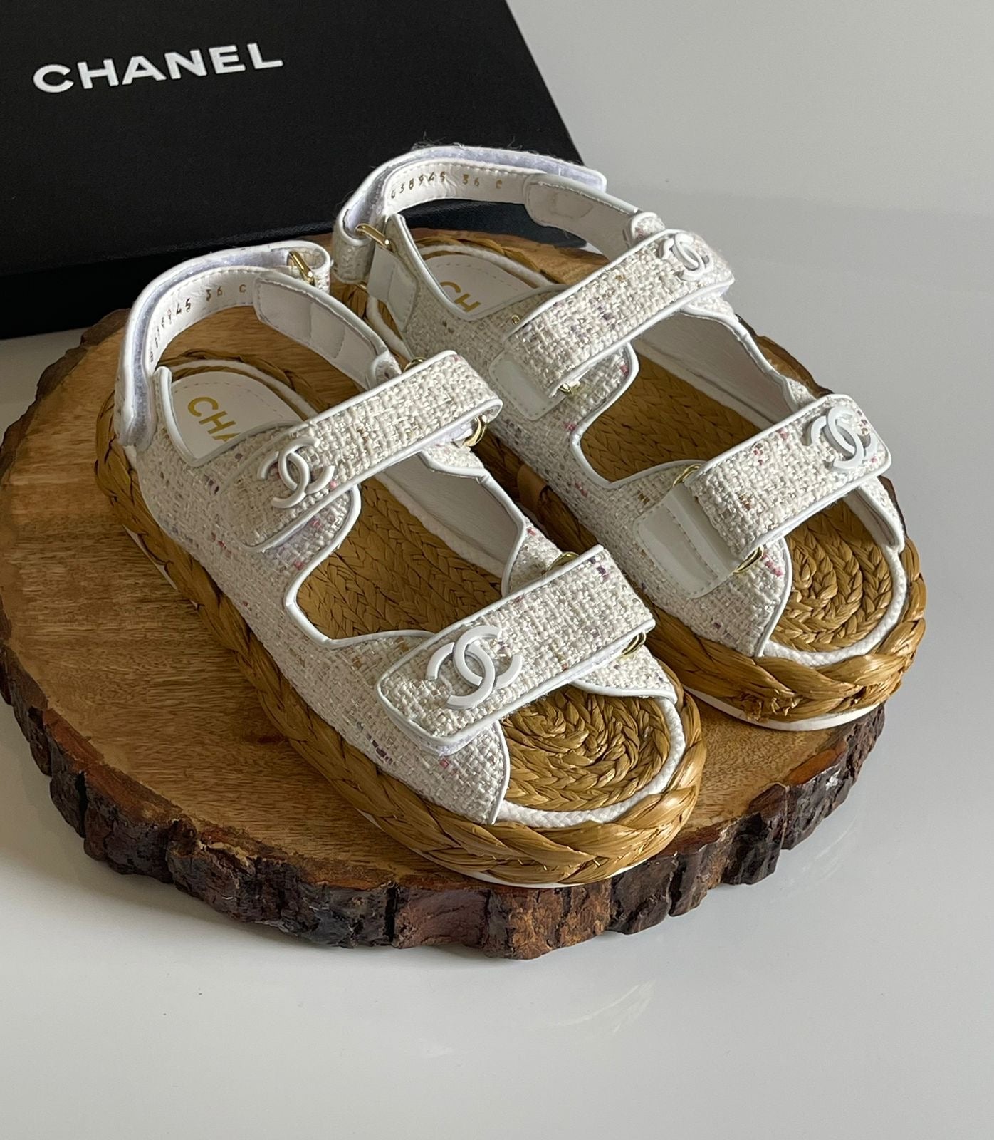 Chanel sandals.