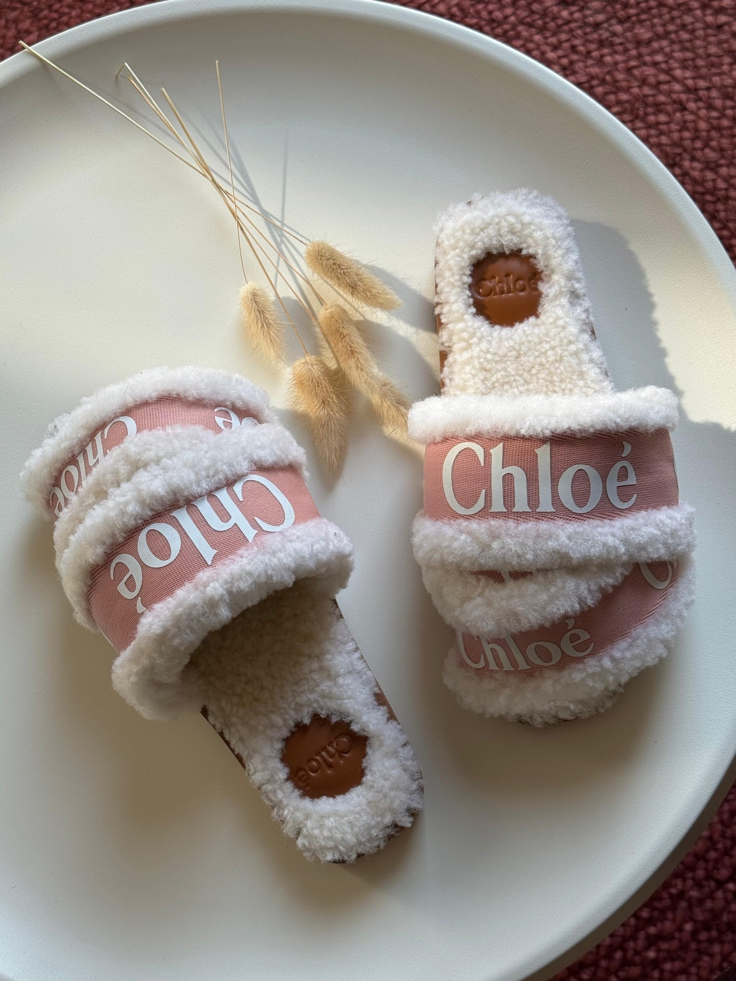 Chloe slippers with fur