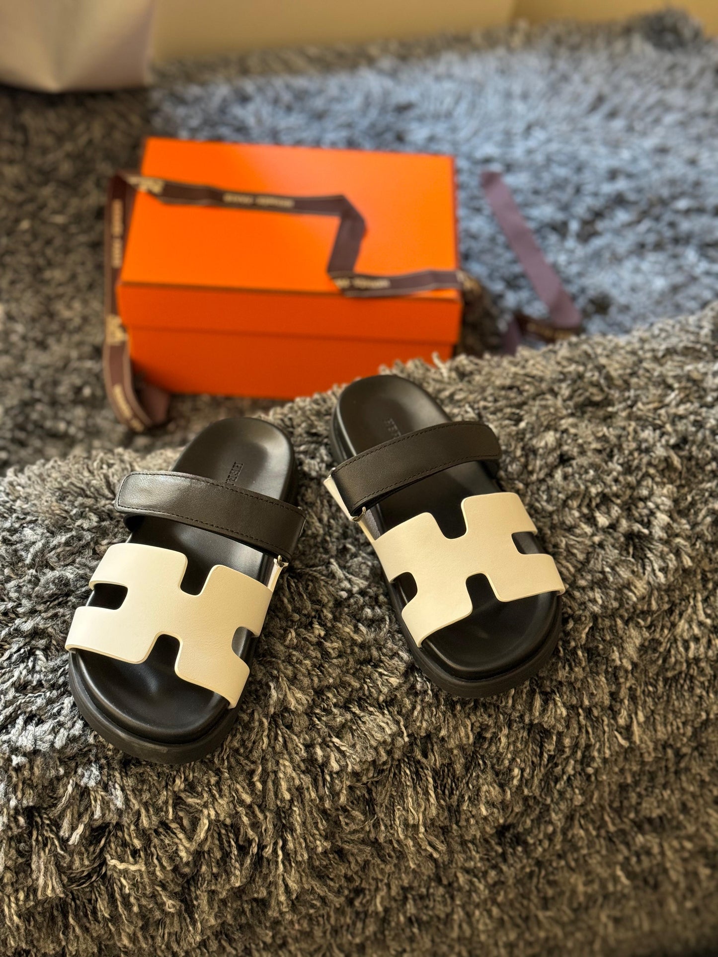 Hermes slippers chypre