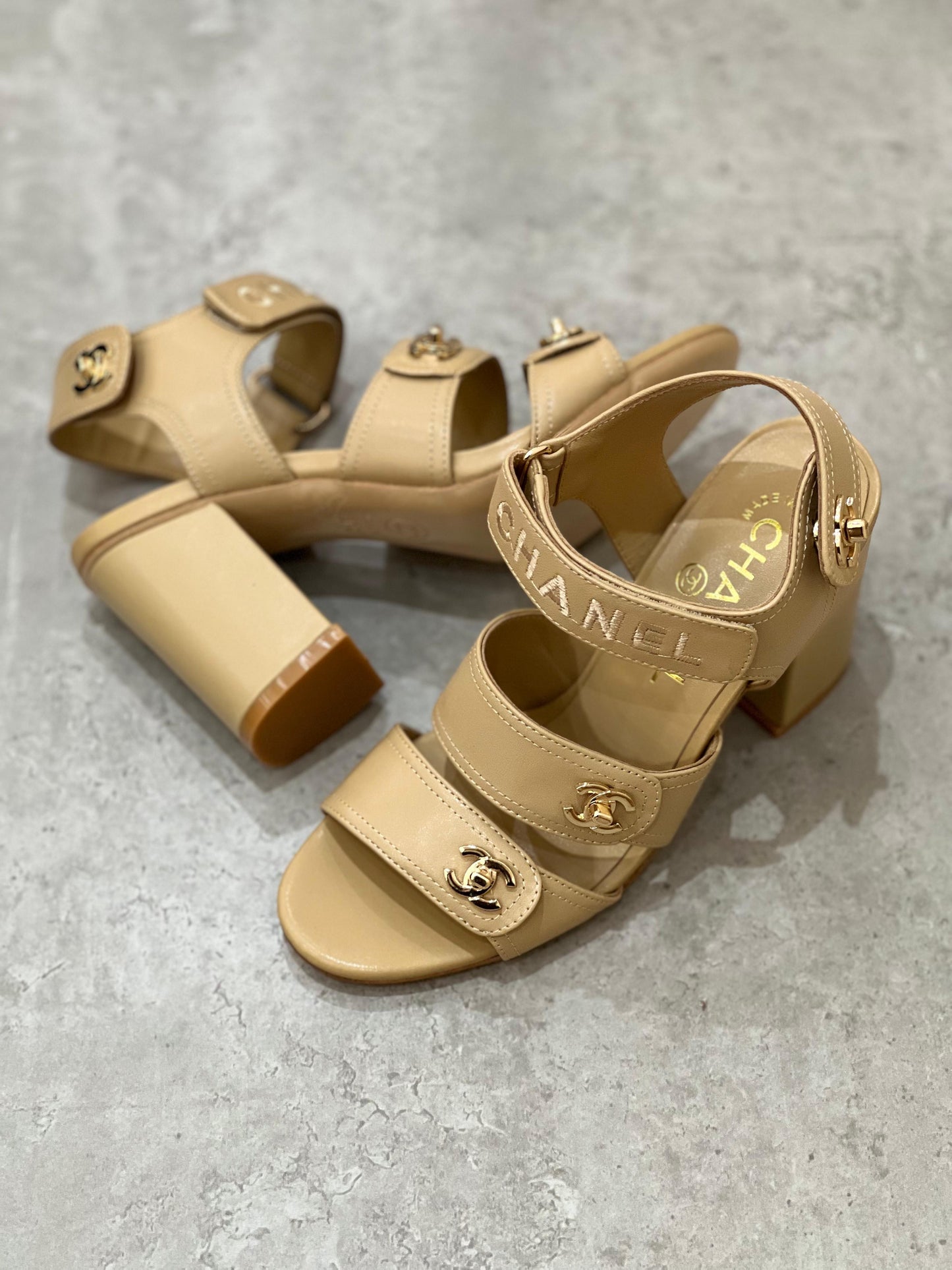 Chanel sandals heels