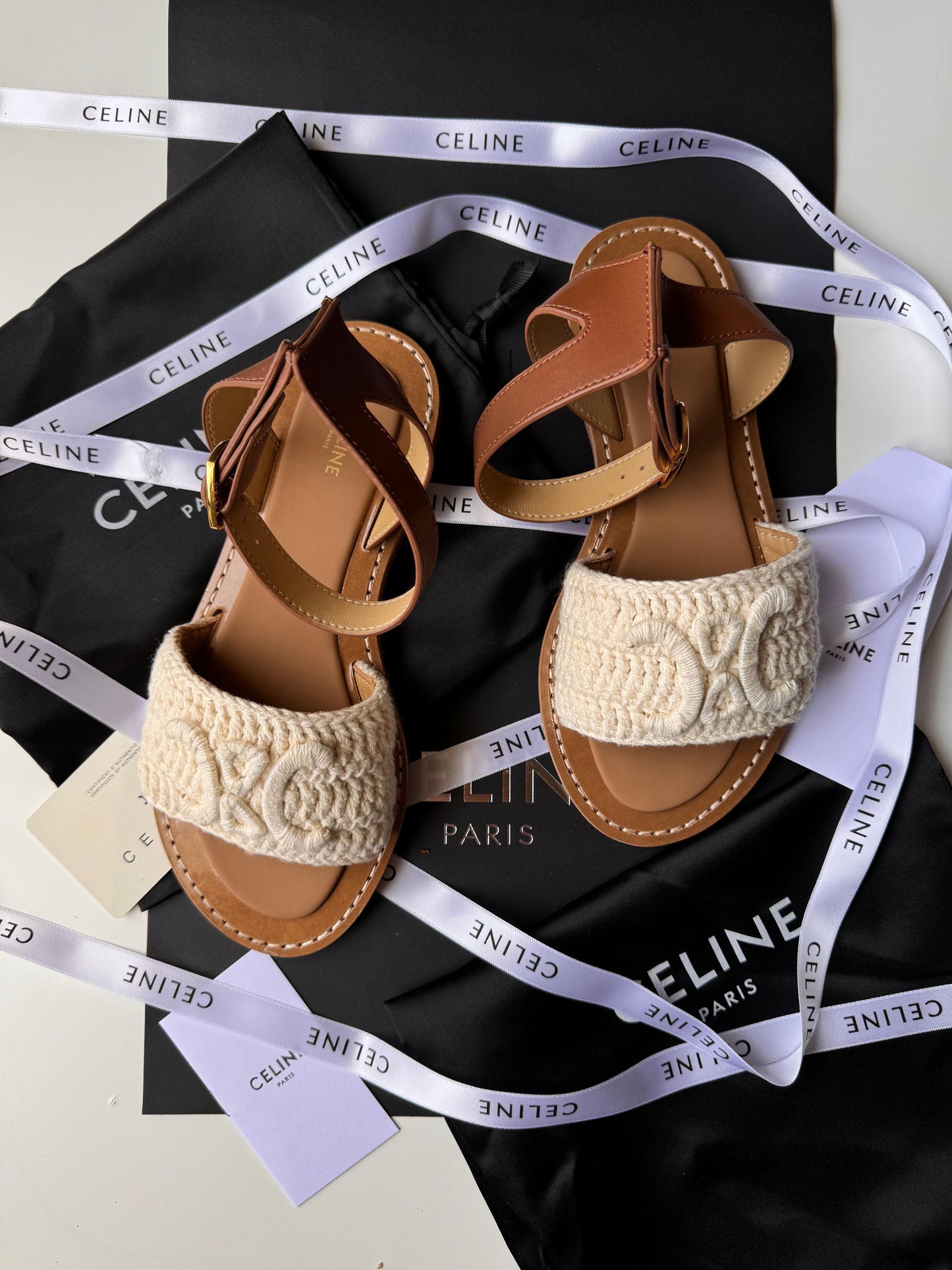 Celine sandals.