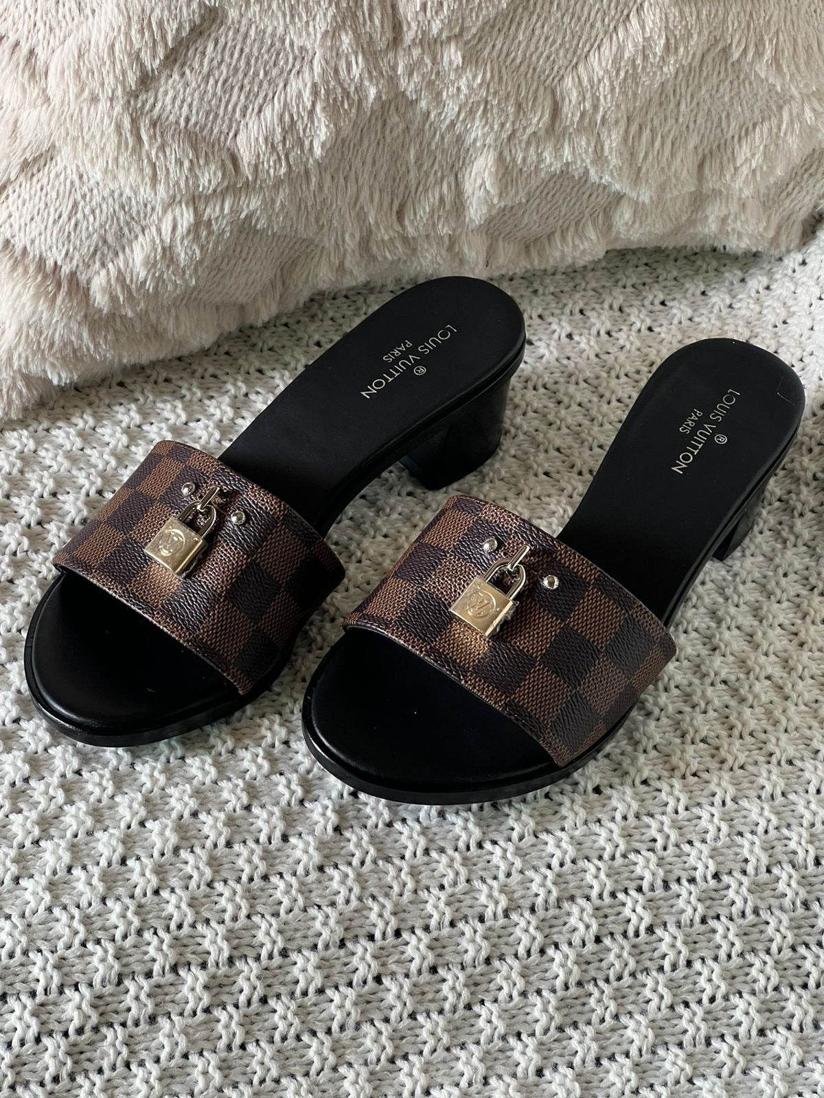 Lv sandals heels