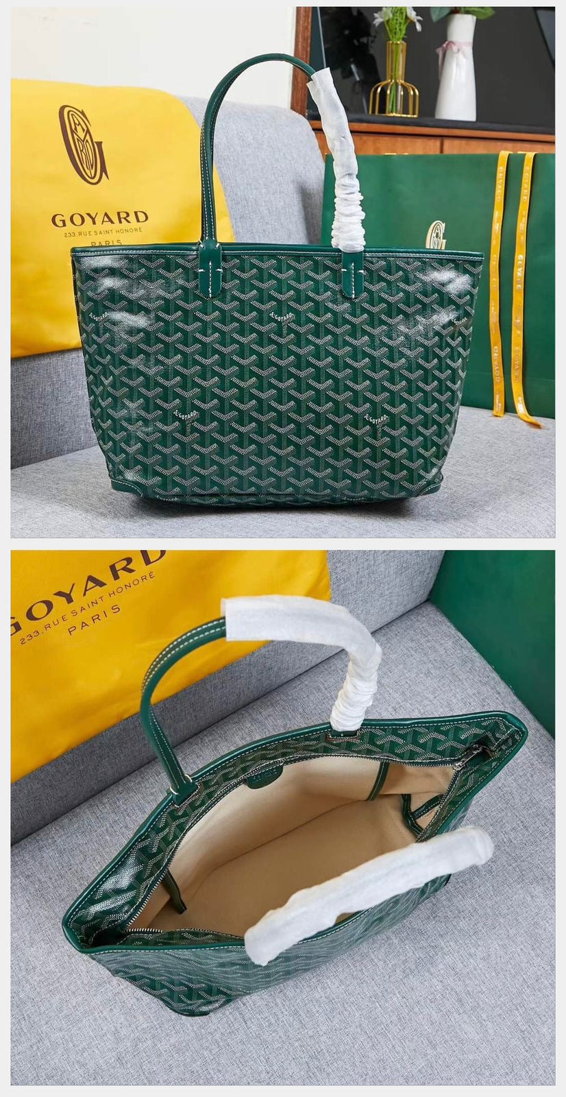 Goyard bag tote - with zipper